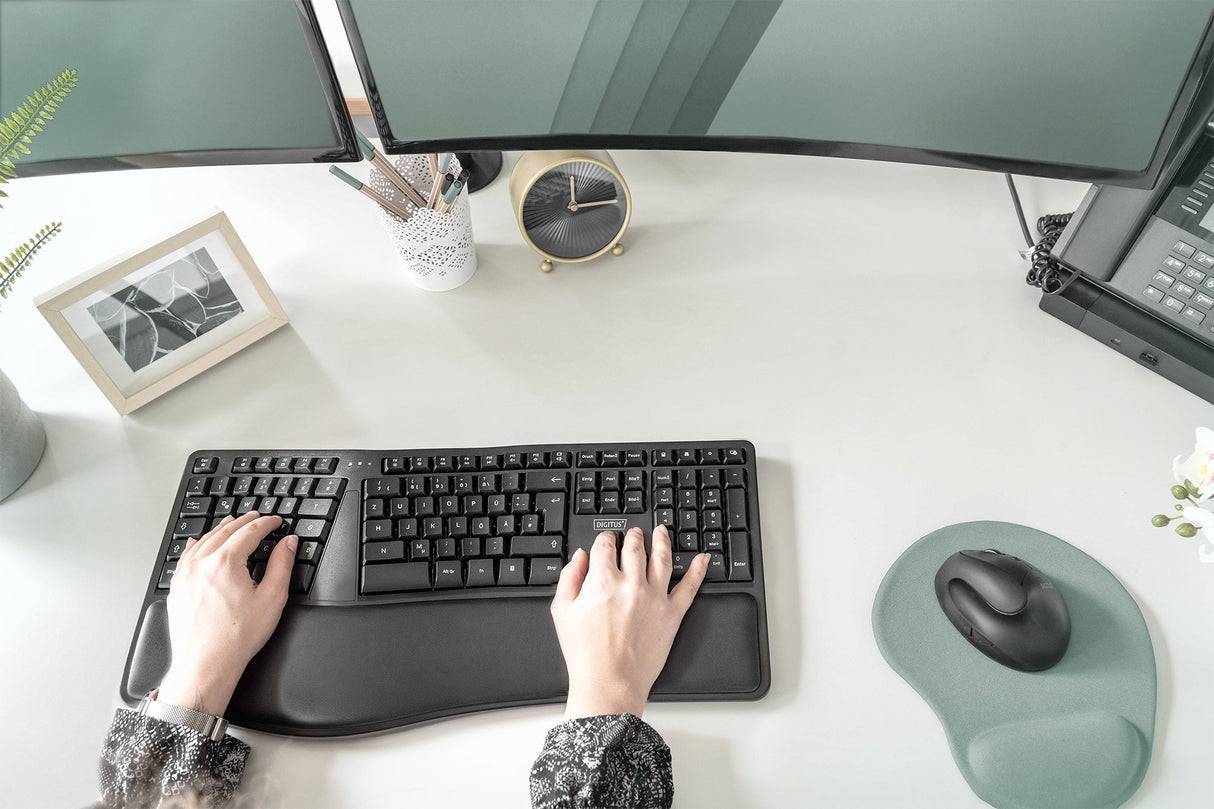 EAN 4016032463900 - Digitus DA-20157 teclado Universal RF inalámbrico QWERTZ Alemán Negro imagen 3