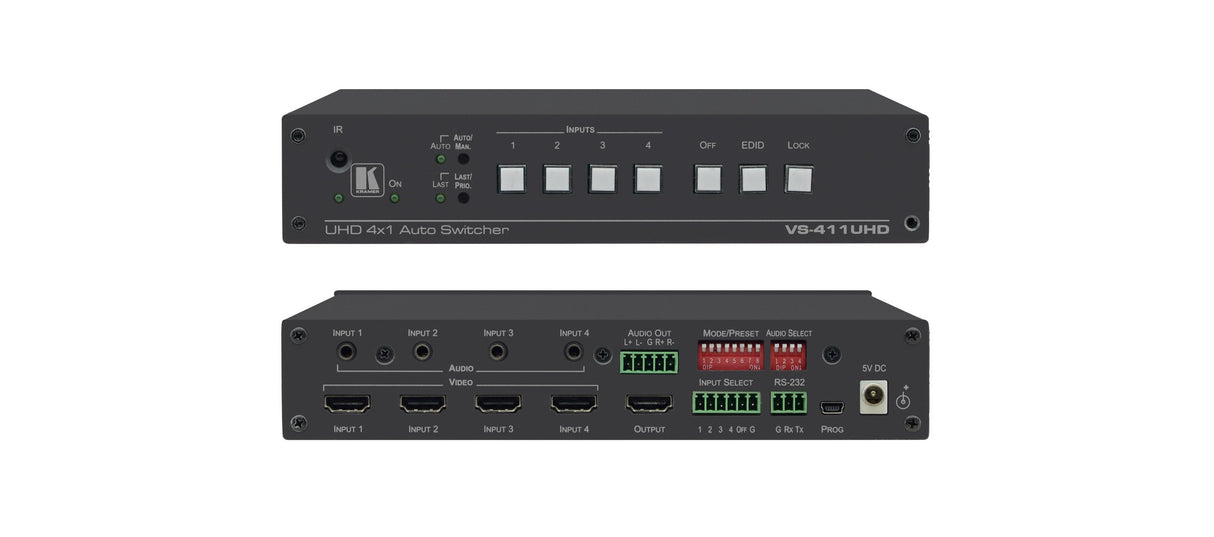 Vs-411uhd 4x1 4k60 4:2:0 Hdmi/Audio