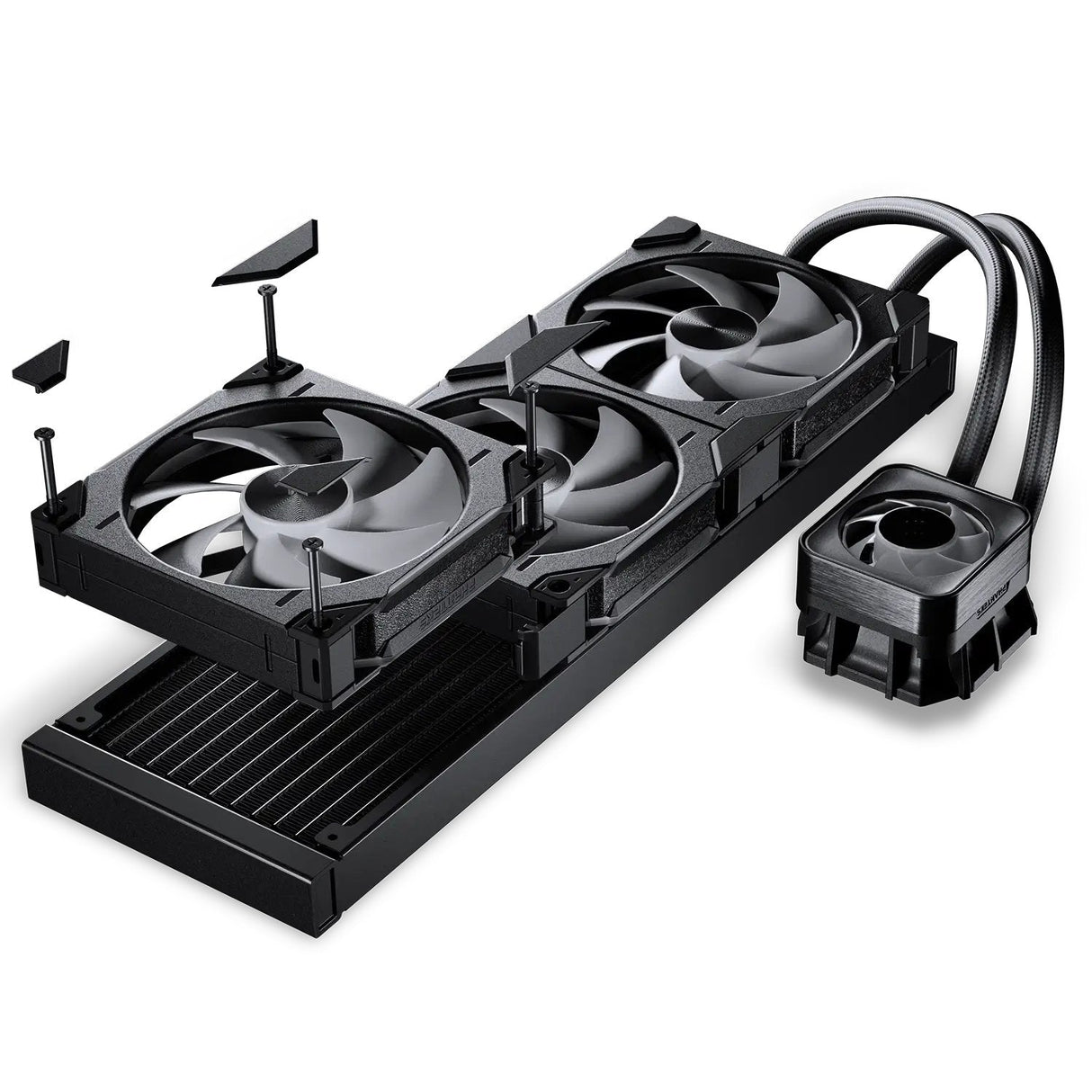 K Phanteks Glacier One 420d30 X2 Drgb Schwarz Aio-Wasserkühlung