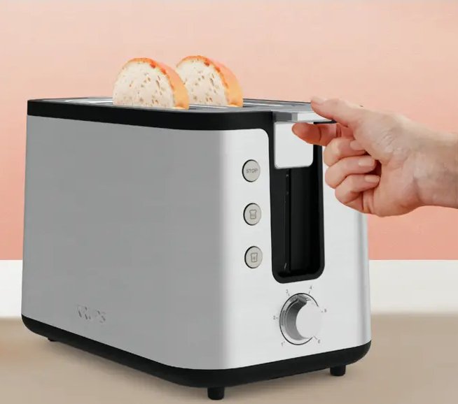 Tostadora Krups Kh442d 6 2 Rebanada(S) 720 W Acero Inoxidable