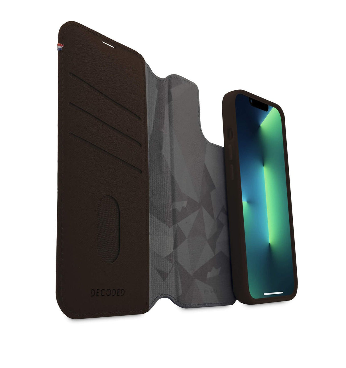 EAN 8720593006525 - Decoded D23IPO14MDW5CHB funda para teléfono móvil 17 cm (6.7") Funda cartera Marrón imagen 4