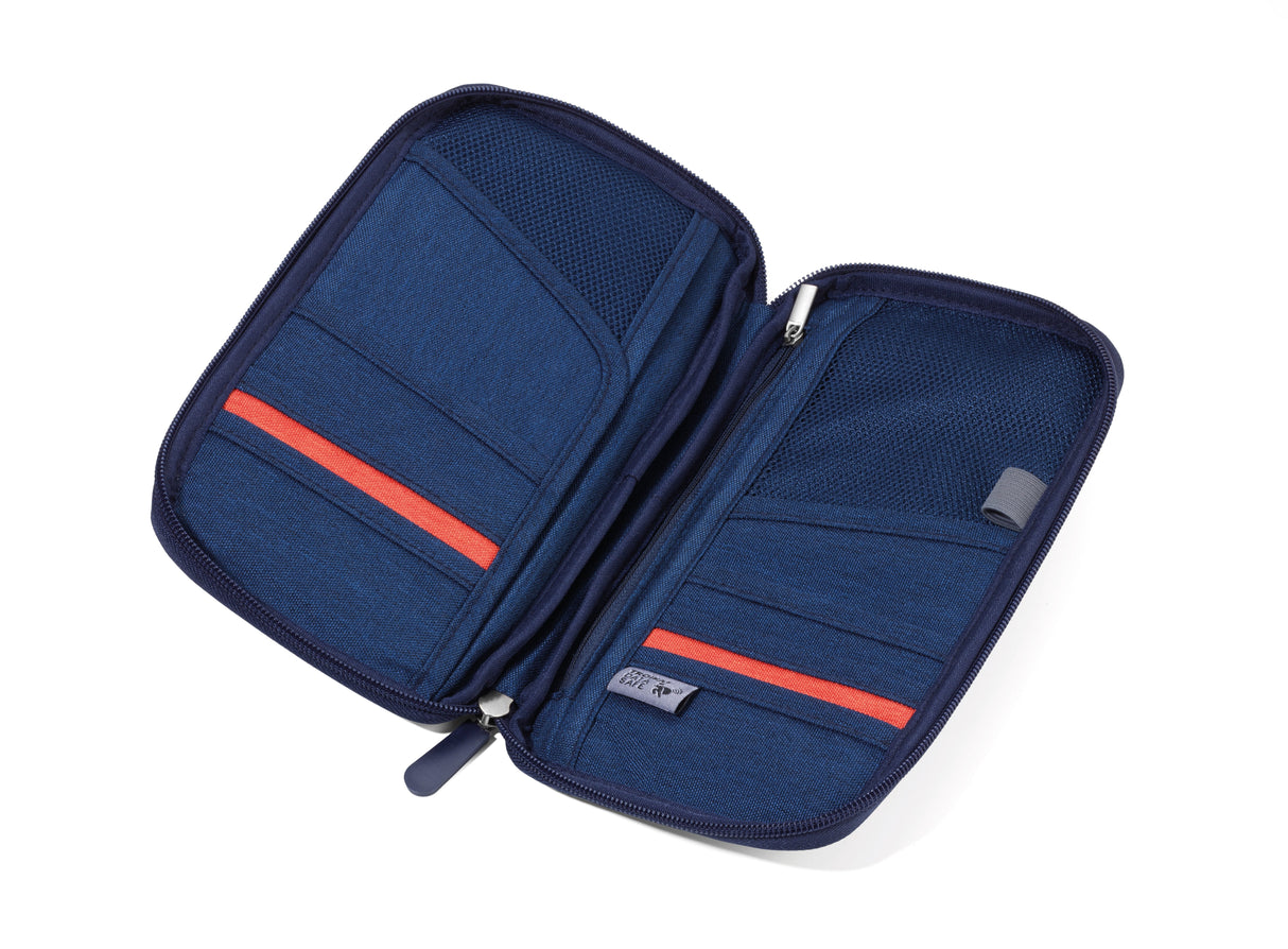 Troika Etui Safe Flight Dunkelazul