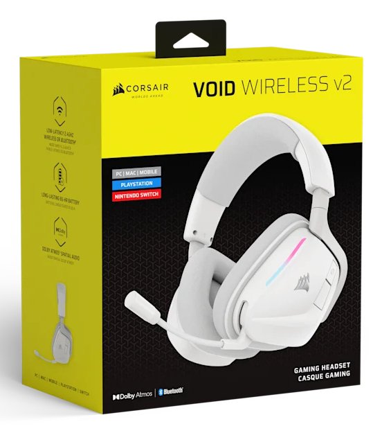 Auriculares Corsair Void Wireless V2 Blanco Ca-9011380-Ww