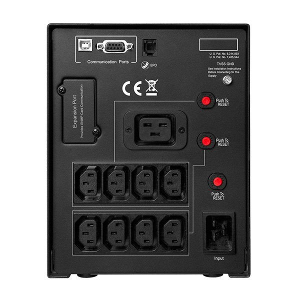 EAN 4712364146350 - CyberPower PR2200ELCDSL sistema de alimentación ininterrumpida (UPS) Línea interactiva 2,2 kVA 1980 W 9 s imagen 3