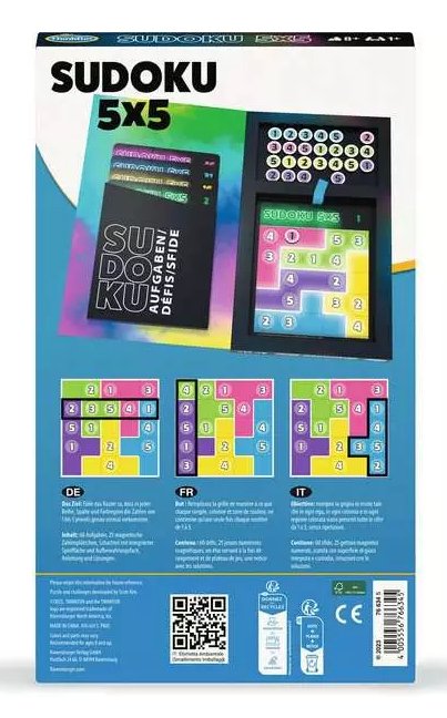 Piense En Divertido Sudoku 5x5, Pensando Juego 76634