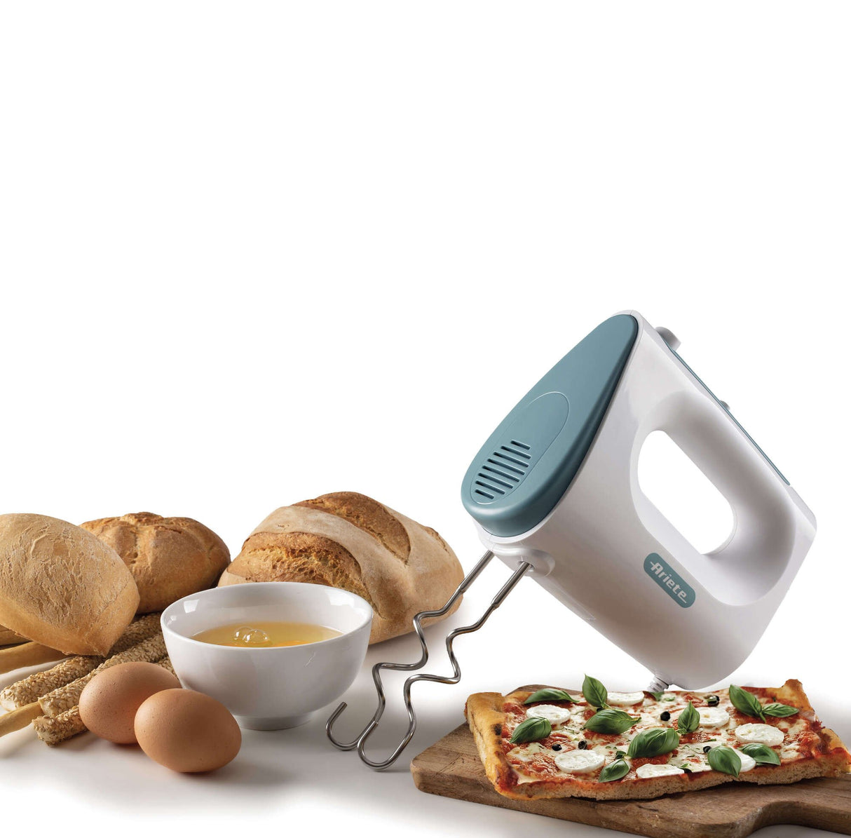 EAN 8003705123137 - Ariete 1545/01 Batidora de mano 450 W Blanco, Azul claro imagen 3
