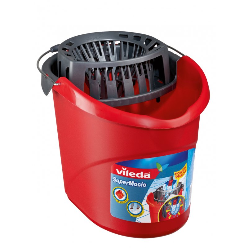 EAN 4003790105111 - Vileda Super Mocio mopa, fregona y cubo Tanque individual Rojo imagen 1