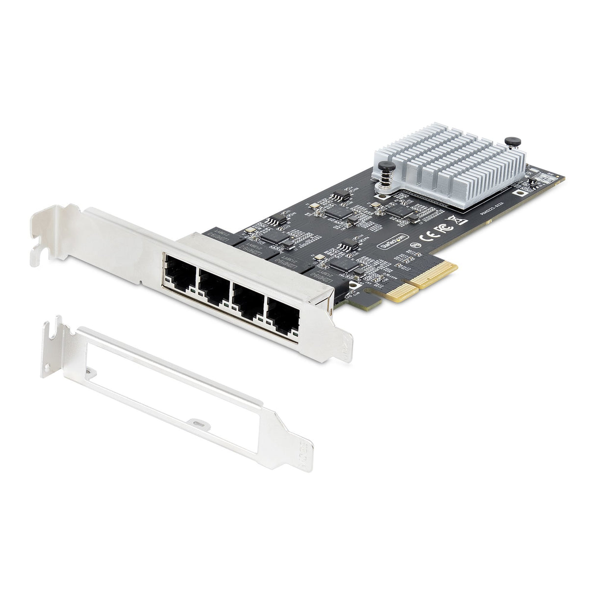 Startech.Com Tarjeta Pci Express De Red Ethernet 4 Puertos Nbase-T 2,5g - Nic I225-V - Tarjeta De Red De 4 Puertos Para Ordenador De Sobremesa - Tarjeta Pcie De Red Lan