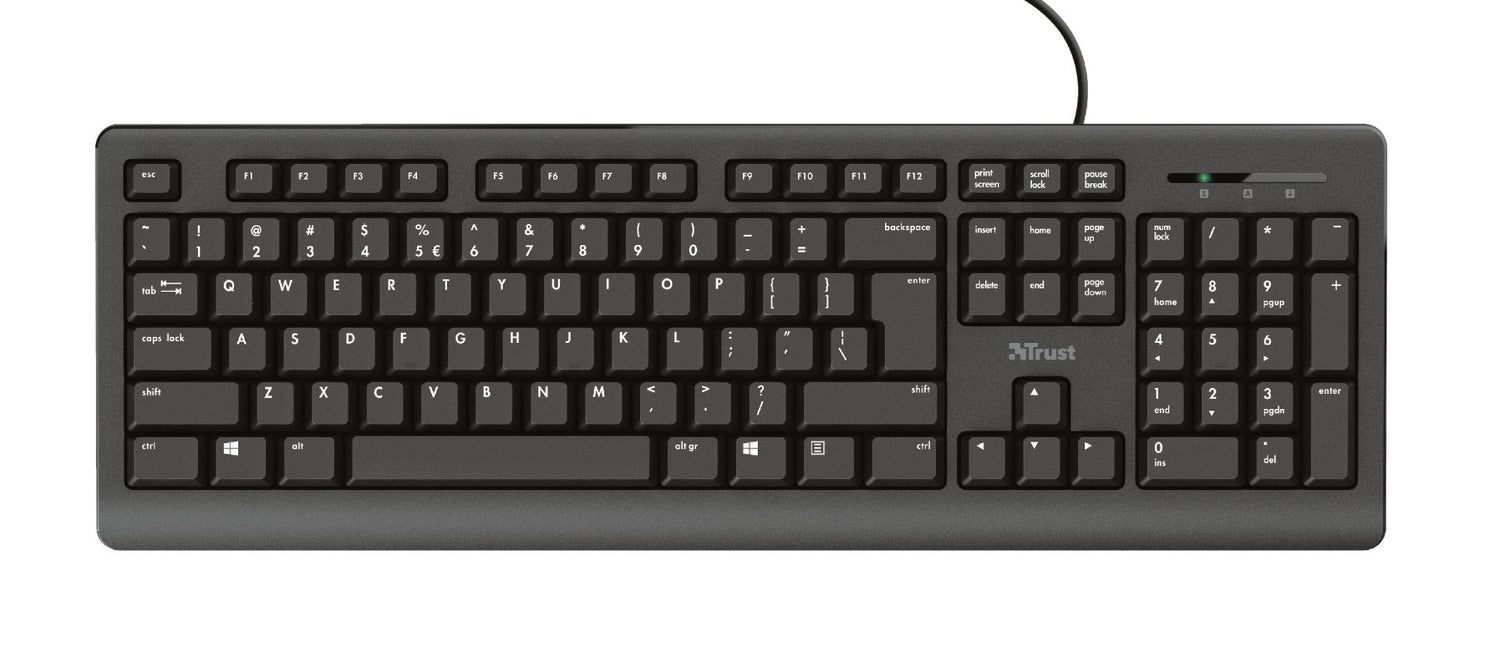 Teclado Español Trust Primo Usb Teclas Silenciosas Negro 23883