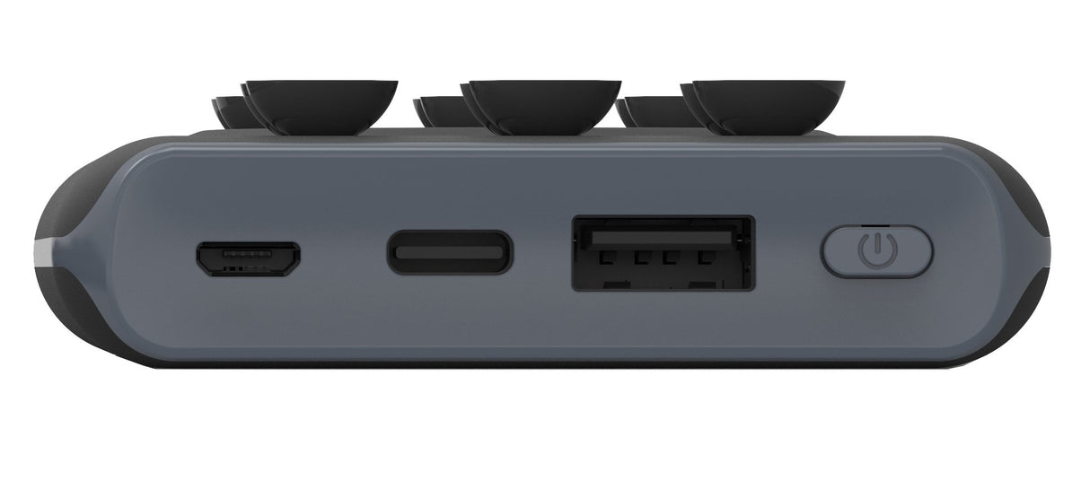 EAN 5706751043222 - Denver PBQ-10001 batería externa Polímero de litio 10000 mAh Cargador inalámbrico Gris imagen 4