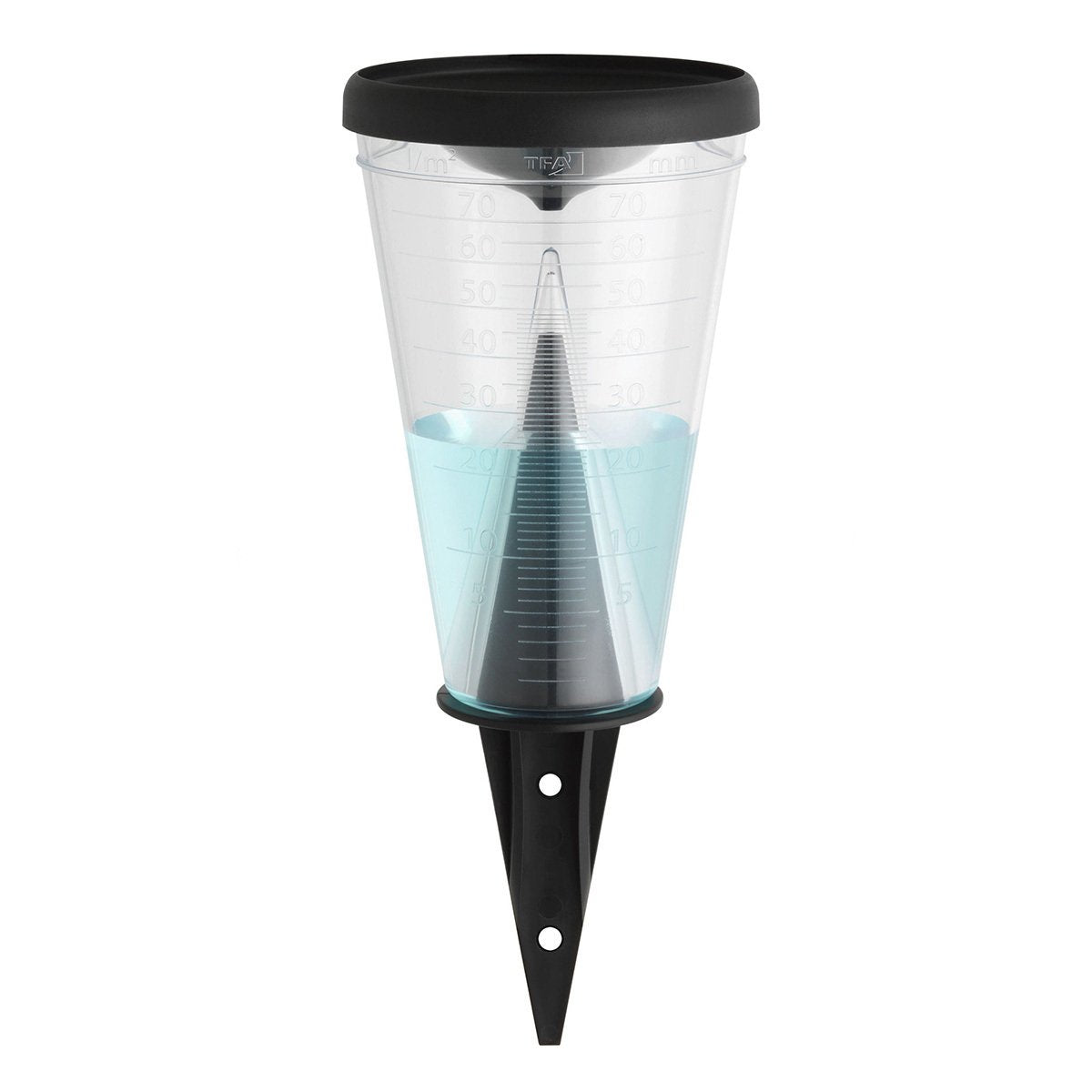 EAN 4009816018458 - TFA-Dostmann 47.1008 pluviómetro Negro, Transparente imagen 2