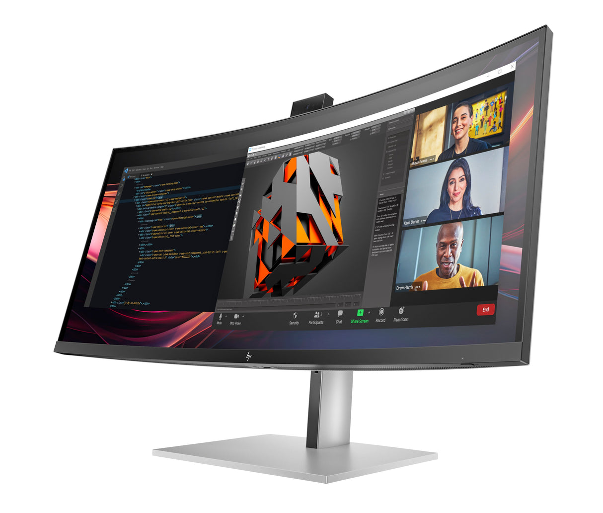 EAN 5715063748954 - HP Series 7 Pro 34 inch WQHD Conferencing Monitor - 734pm pantalla para PC 86,4 cm (34") 3440 x 1440 Pixe imagen 7