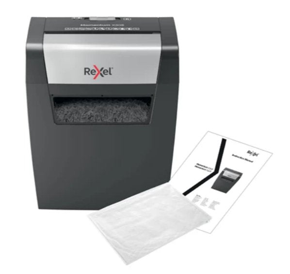 EAN 5028252523202 - Rexel X308 triturador de papel Corte cruzado 22 cm Negro, Plata imagen 2