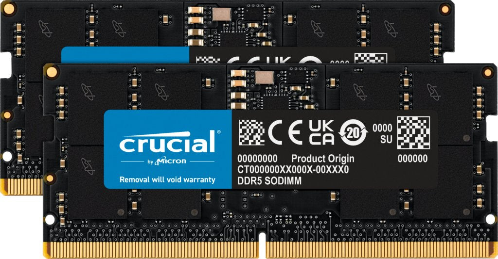 EAN 0649528929983 - Crucial CT2K16G56C46S5 módulo de memoria 32 GB 2 x 16 GB DDR5 262-pin SO-DIMM ECC imagen 1
