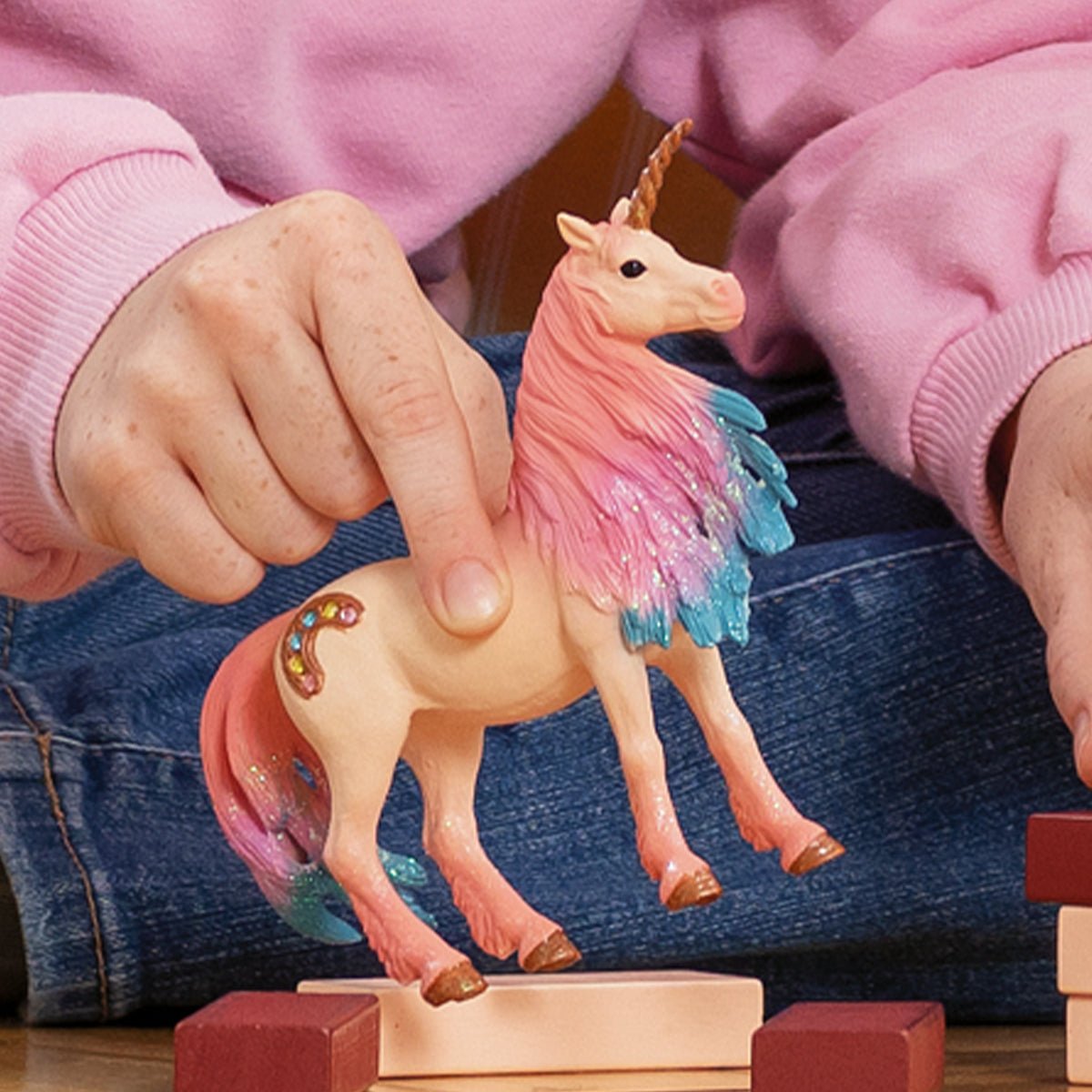 Schleich Bayala Malvavisco Unicornio Yegua Figura De Juguete 70723