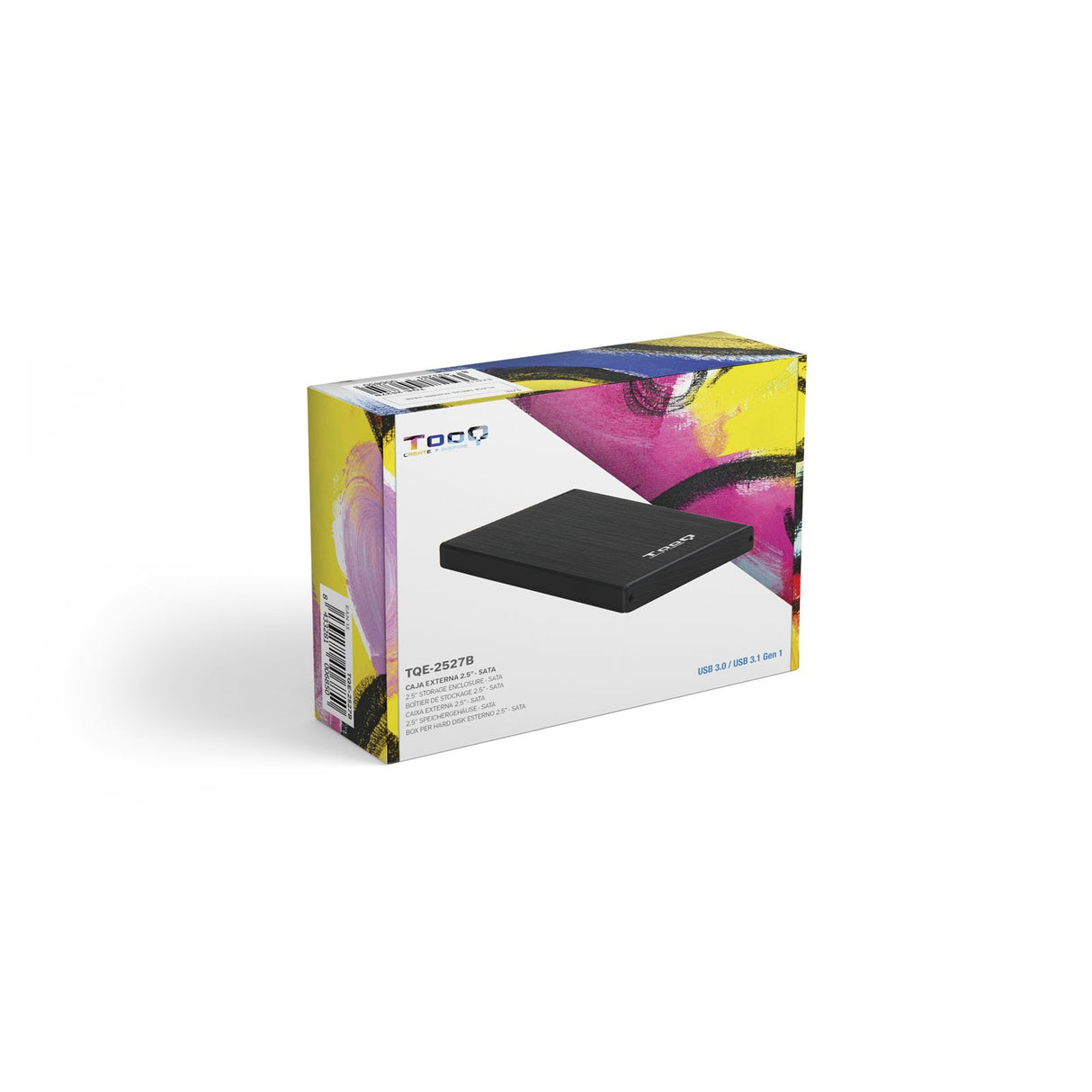 EAN 8433281006850 - TooQ TQE-2527B caja para disco duro externo Caja de disco duro (HDD) Negro 2.5" imagen 7