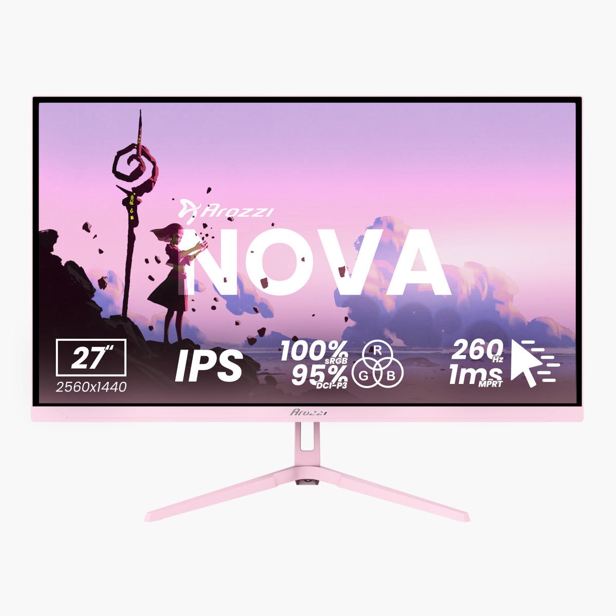 EAN 850081848219 - Arozzi Nova 27“ IPS 260Hz - Gaming Monitor pantalla para PC 68,6 cm (27") imagen 1