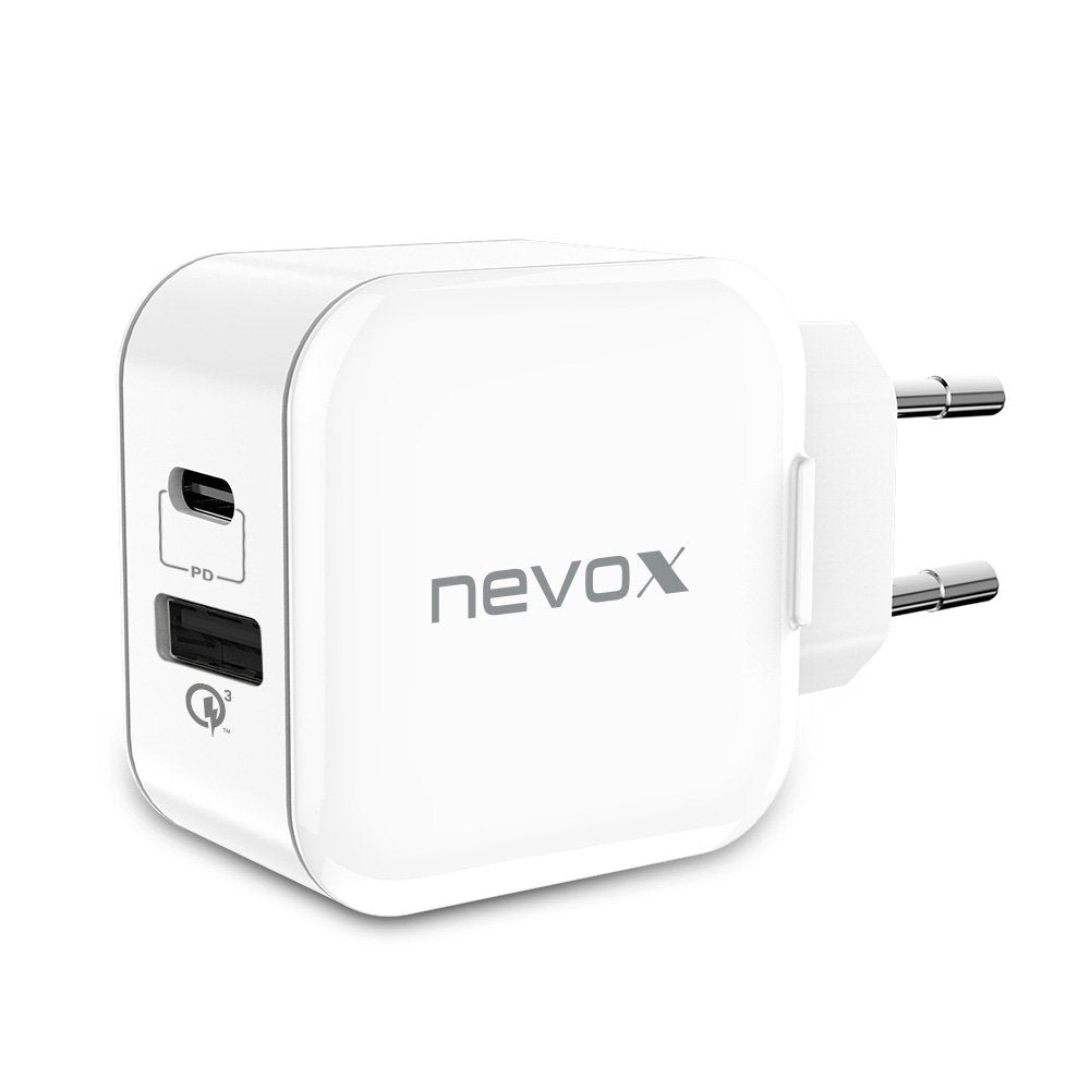 Nevox Cargador Usb Pd Tipo C + Qc3.0, 1760 Blanco