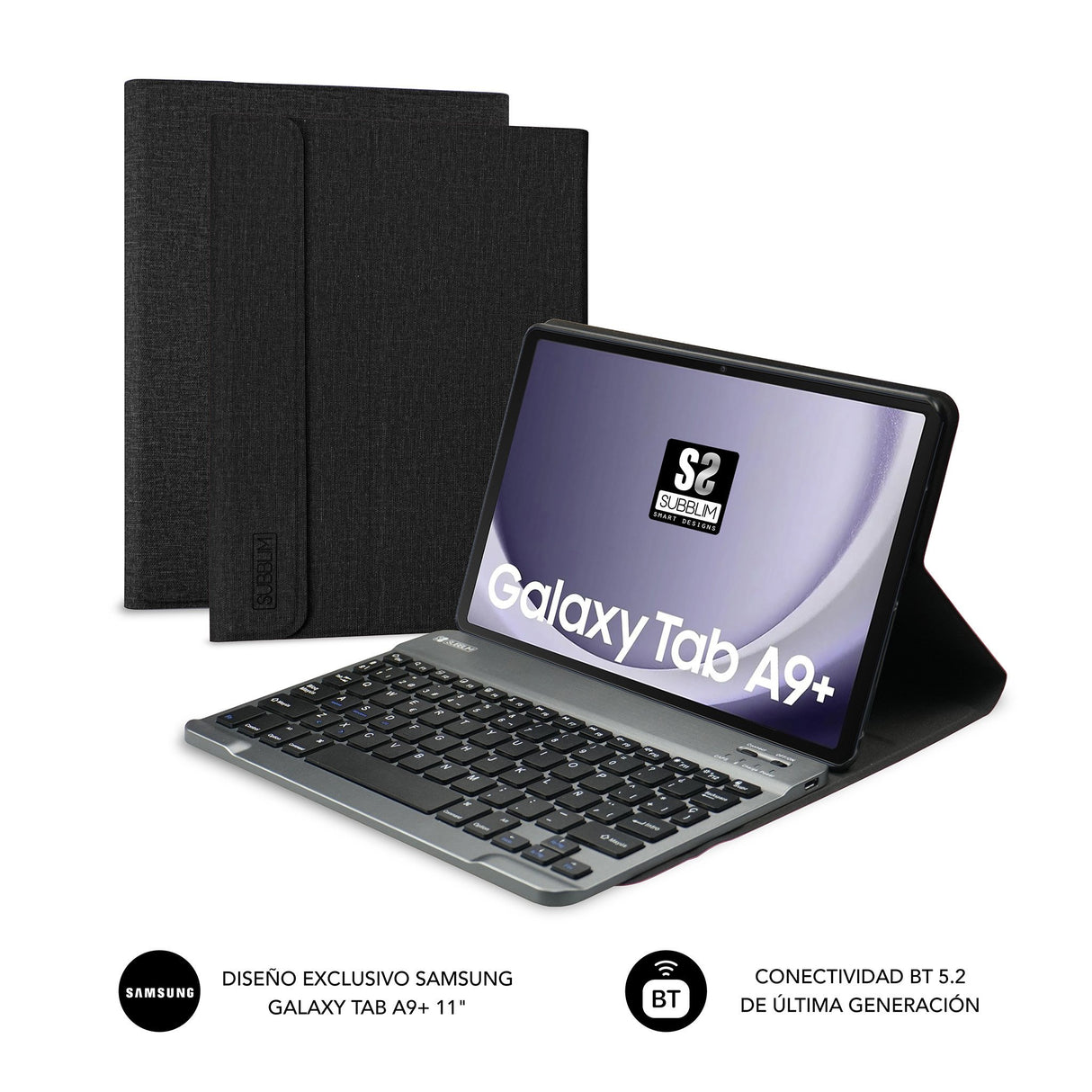 EAN 8436586742959 - SUBBLIM SUBKT3-BTS060 teclado para móvil QWERTY Español Bluetooth Negro imagen 2