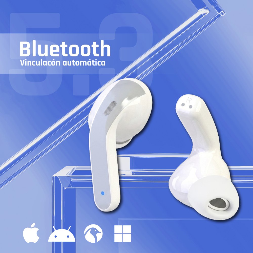EAN 8435364319352 - iggual True Sound True Wireless Stereo (TWS) Dentro de oído Llamadas/Música Blanco imagen 3