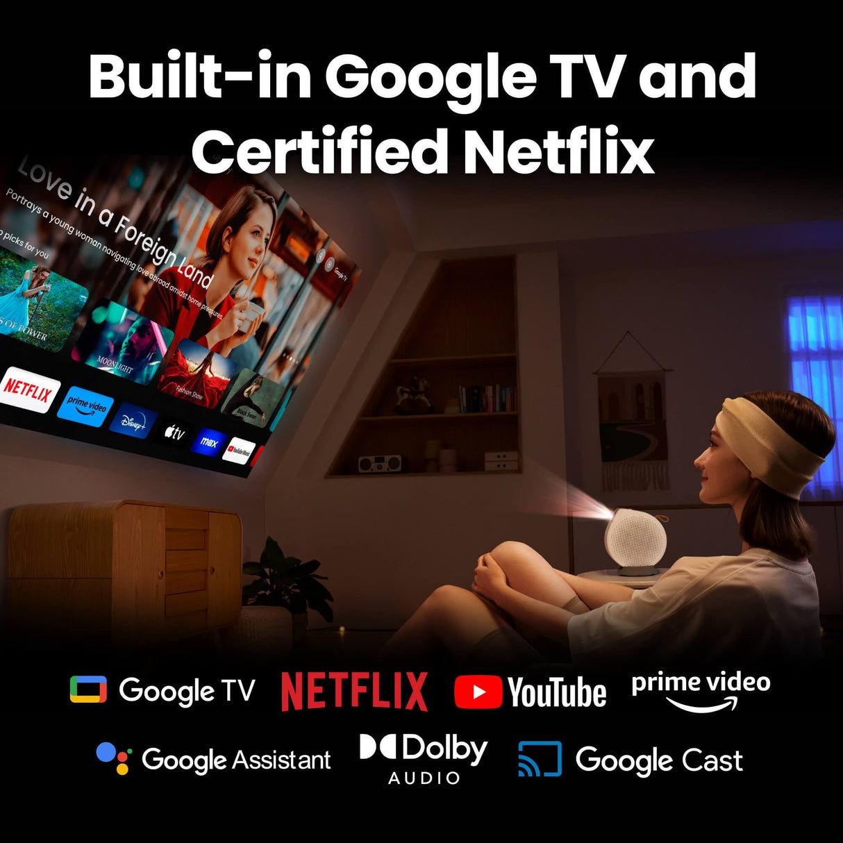 Benq Gv50 Proyector De Alcance Estándar 500 Lúmenes Ansi Dlp 1080p (1920x1080) Blanco