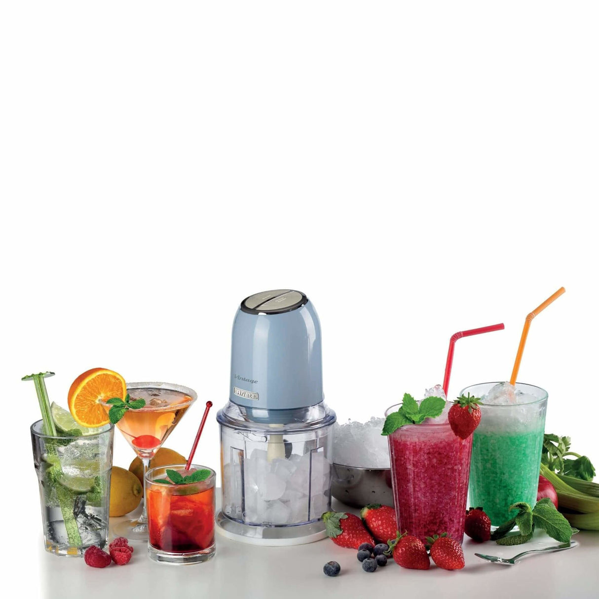 Picadora Ariete Vintage Chopper, (Azul Claro/Crema) 0438bl