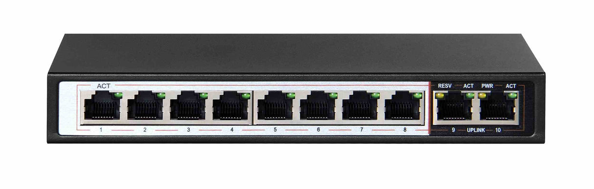 Extralink 8 Ports Poe Switch 802.3af 48v 96w