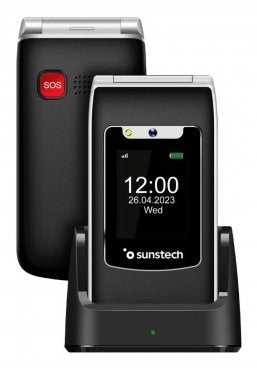 Teléfono Móvil Sunstech Celt23bk Para Personas Mayores Negro