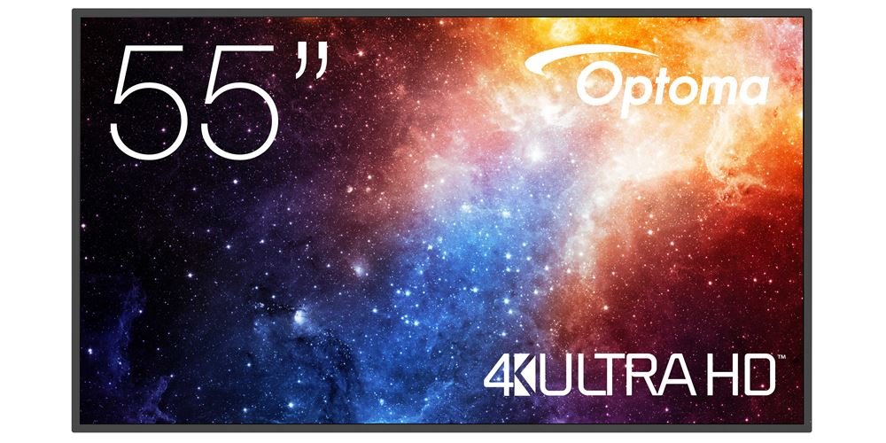 Optoma N3551k Pantalla Señalización Digital 139,7 Cm (55") Led Wifi 450 Cd / M² 4k Ultra Hd Negro Android 11 24/7