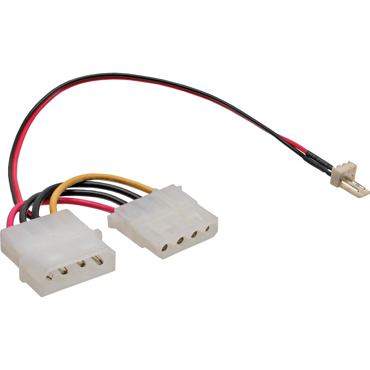 Adaptador De Ventilador Inline 3 Pines A Molex De 4 Pines 0,15 M