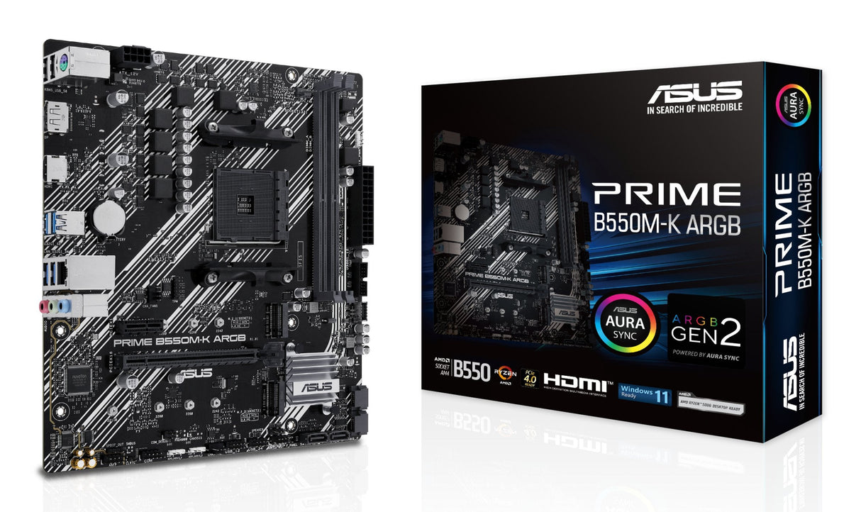 EAN 4711387316030 - ASUS PRIME B550M-K ARGB AMD B550 Zócalo AM4 micro ATX imagen 1