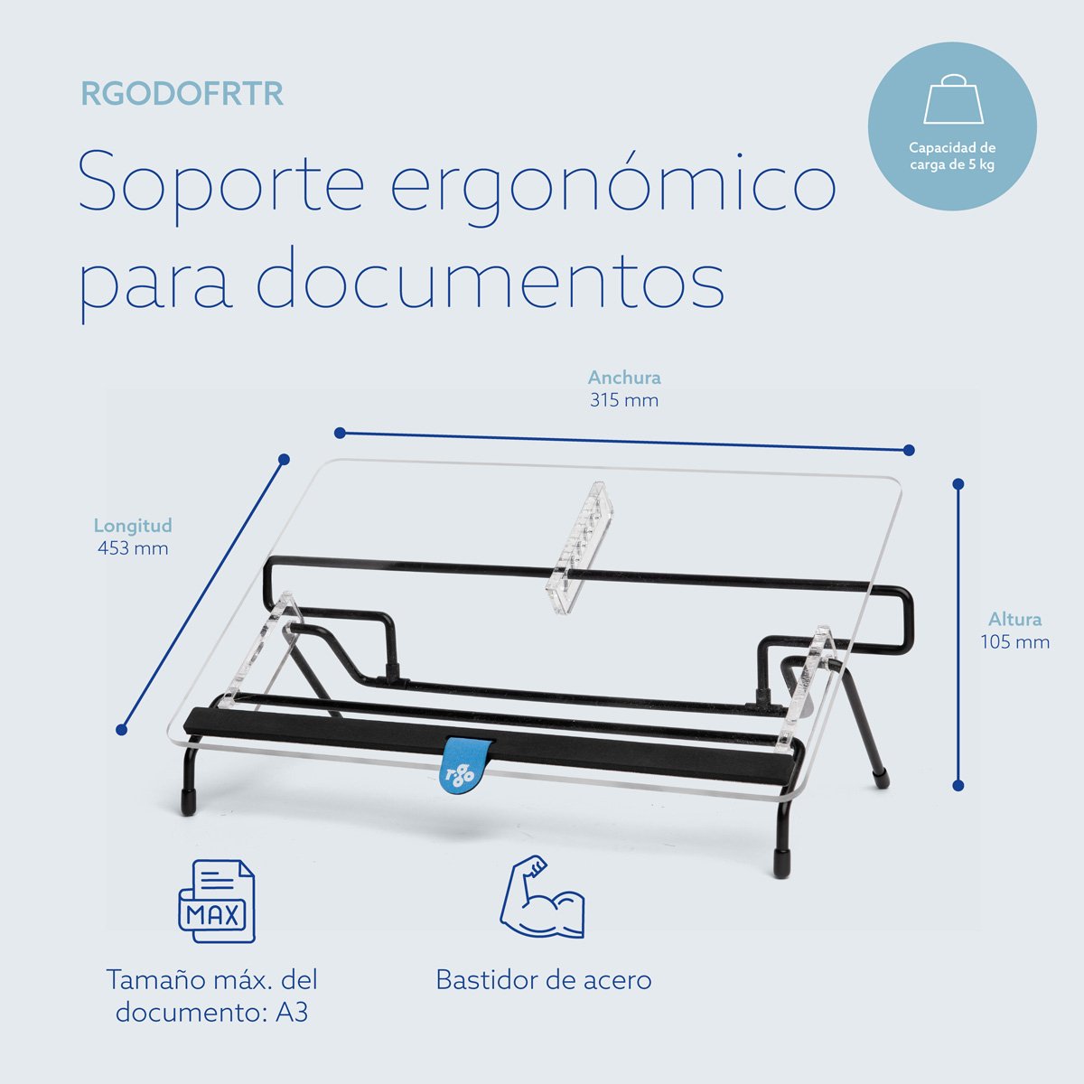 EAN 8719274491576 - R-Go Tools RGODOFRTR archivador Acrílico, Acero imagen 11
