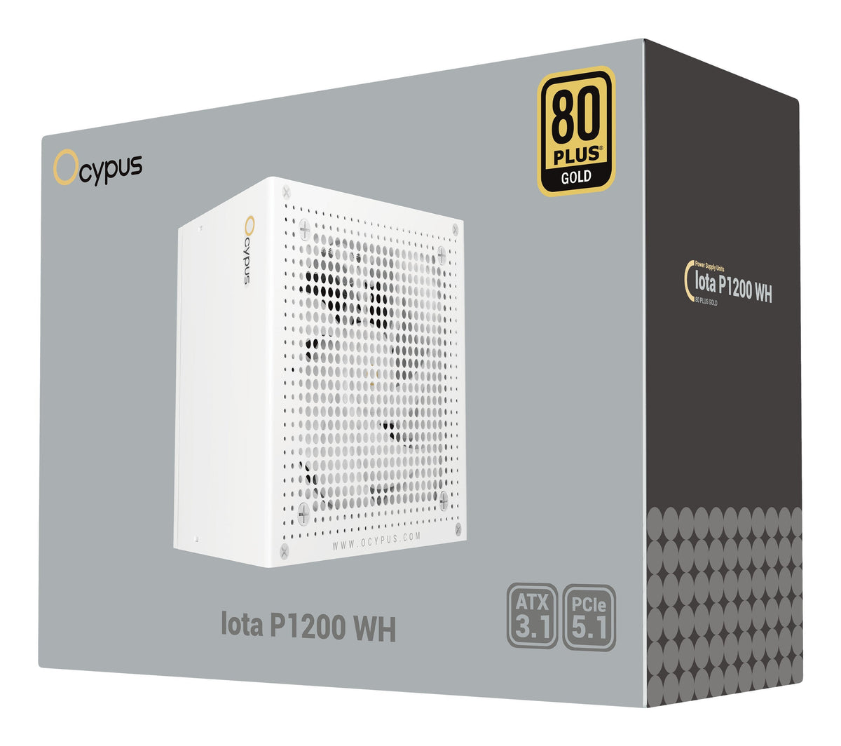 Fuente De Alimentación Ocypus Iota P1200 1x Gpu De Alta Potencia De 12 Pines, 3x Pcie, 1200 Vatios Blanco 100208075
