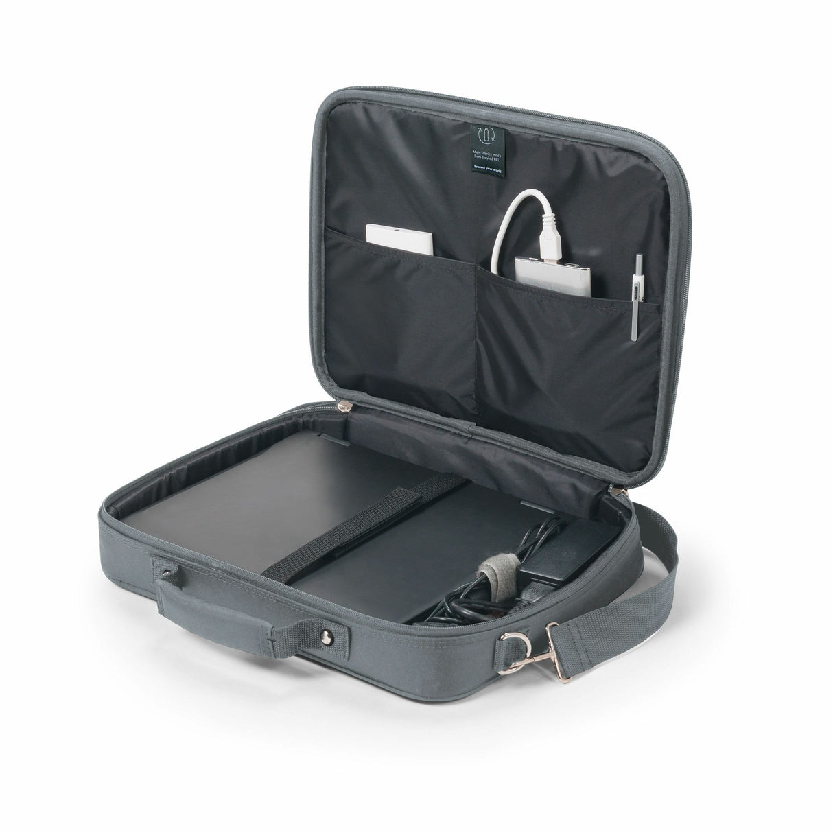 EAN 7640186418911 - DICOTA Eco Multi BASE 39,6 cm (15.6") Maletín Gris imagen 7