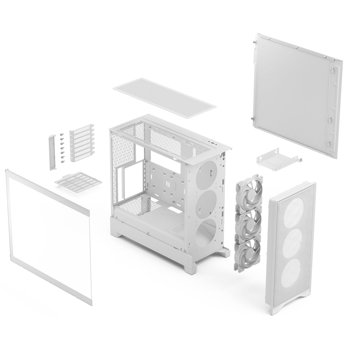 Caja Pc Fractal Pop 2 Air White Tg Rgb Fd-C-Poa2a-04
