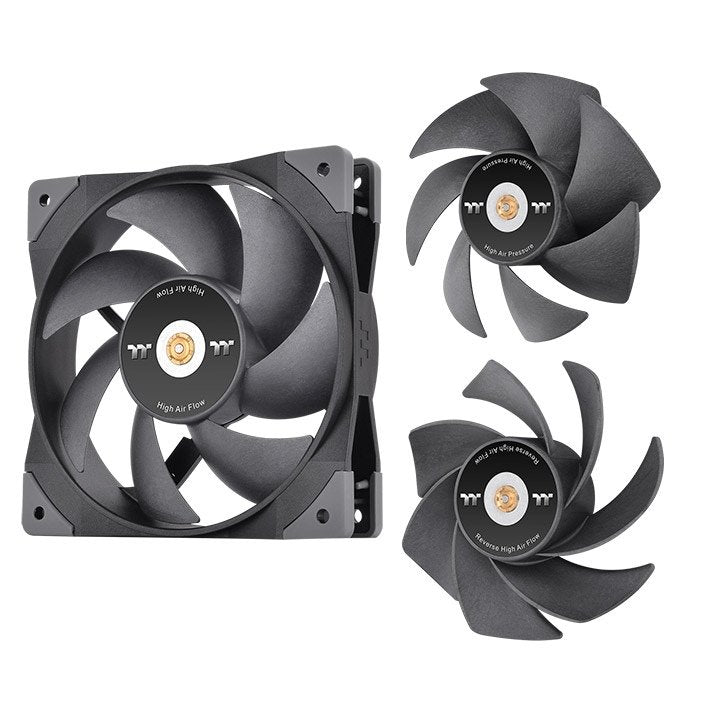EAN 4713227536370 - Thermaltake SWAFAN GT12 Carcasa del ordenador Refrigerador de aire 12 cm Negro 3 pieza(s) imagen 1