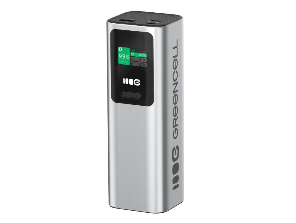 EAN 5904326374713 - Green Cell GC PBGC25UD - Powerbank PBGC25UD, 25200 mAh, 140 W, 1x USB-A, 2x USB-C Ión de litio Aluminio, imagen 3
