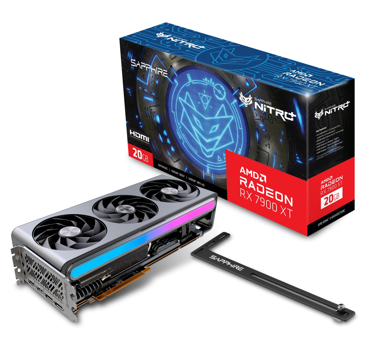 Sapphire Radeon Rx 7900 Xt Nitro+ Vapor-X 20gb, Tarjeta Gráfica (Rdna 3, Gddr6, 2x Displayport, 2x Hdmi 2.1)