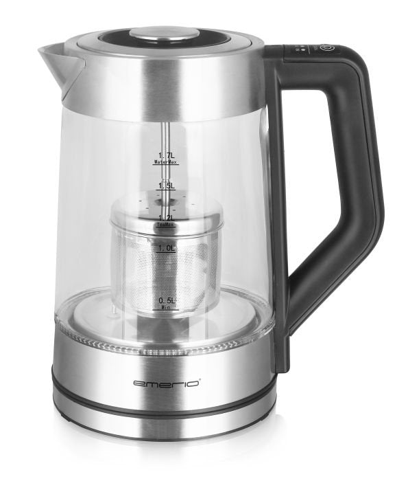 EAN 7333282000417 - Emerio WK-122730 tetera eléctrica 1,7 L 2200 W Negro, Plata, Transparente imagen 1