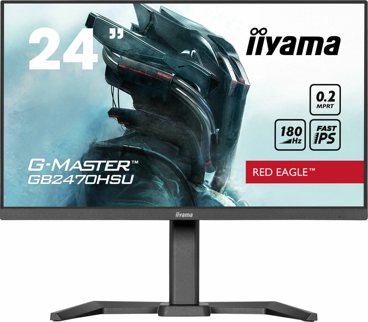 Iiyama Gb2470hsu-B6 G-Master Red Eagle 24" Fast Ips Fhd Freesync Premium 180hz 1100:1 300cd M2 0.2ms Hdmi Dp 4xusb Negro Speakers