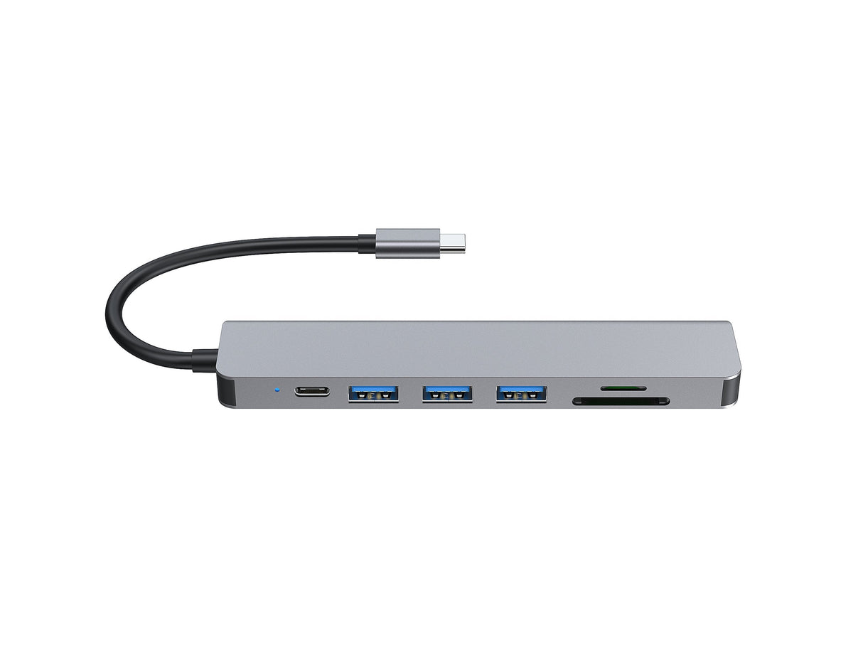 Equip Dock Usb-C->Hdmi, 3x Usb3.0, 100w Pd, Sd Tf Negro