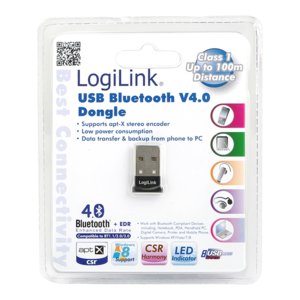 Logilink Adaptador Usb 2.0 Bluetooth 4.0 Negro Bt0037