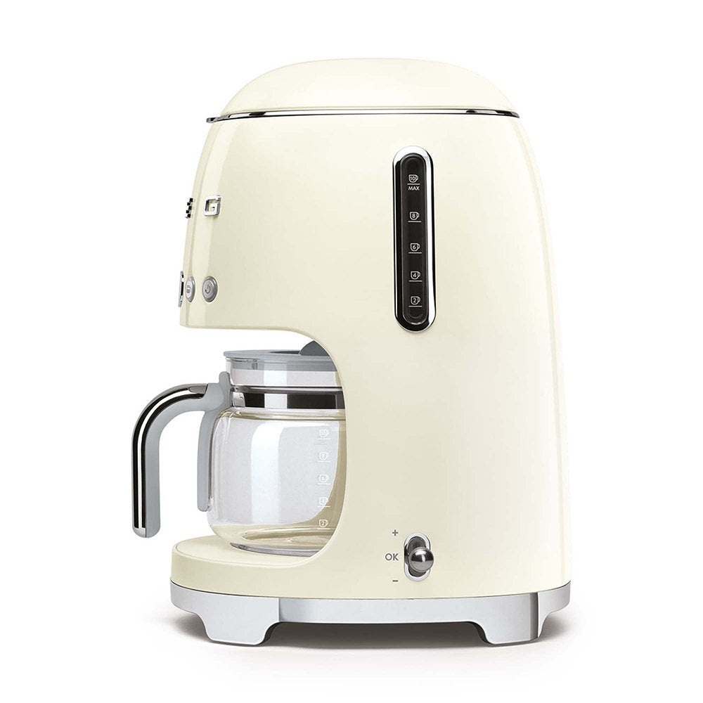 Cafetera De Goteo Smeg Dcf02creu 1,4 L, 1050 W, Color Crema