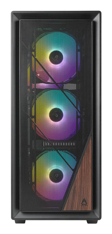 Caja Pc Azza Forest 370 Miditower Black 4xargb Lã¼fter