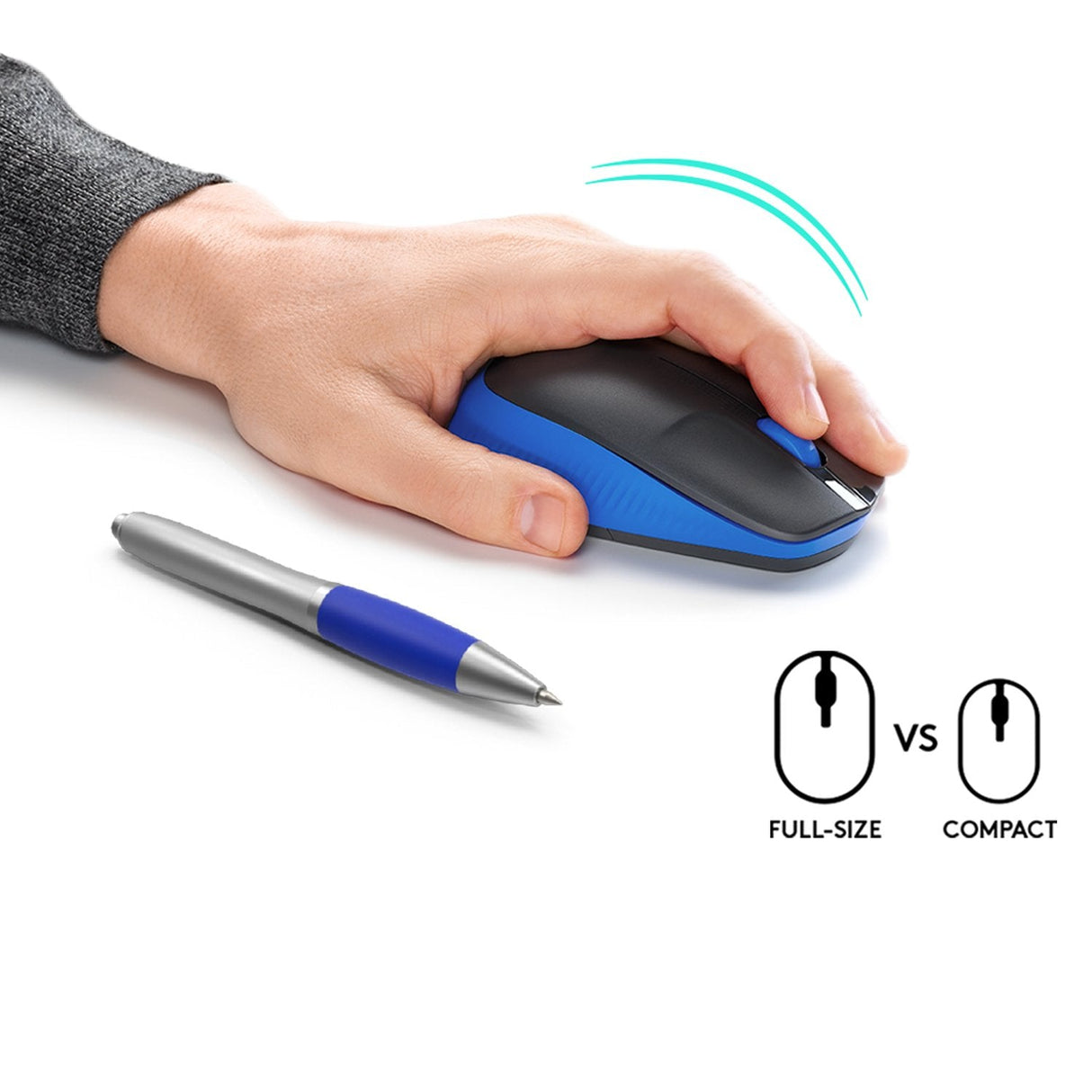 Logitech Ratón Inalámbrico M190 Azul 910-005907