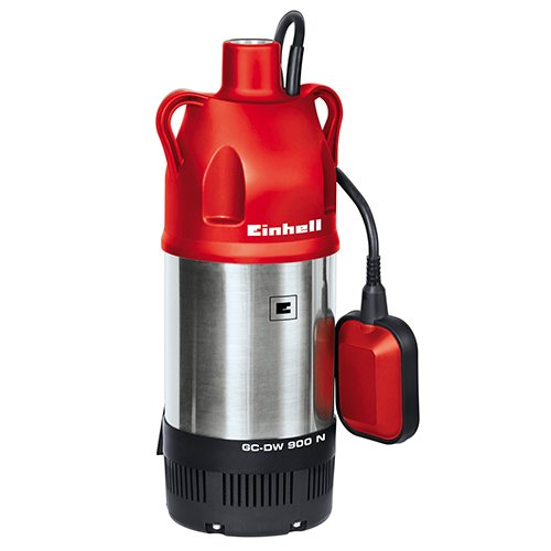 Bomba Einhell Gc-Dw 900 N Sumergible 7 M, Bombas Presión E Inmersión Rojo/Plateado, Rojo, Acero Inoxidable, 7 M, 32 M, 230 V, 50 Hz