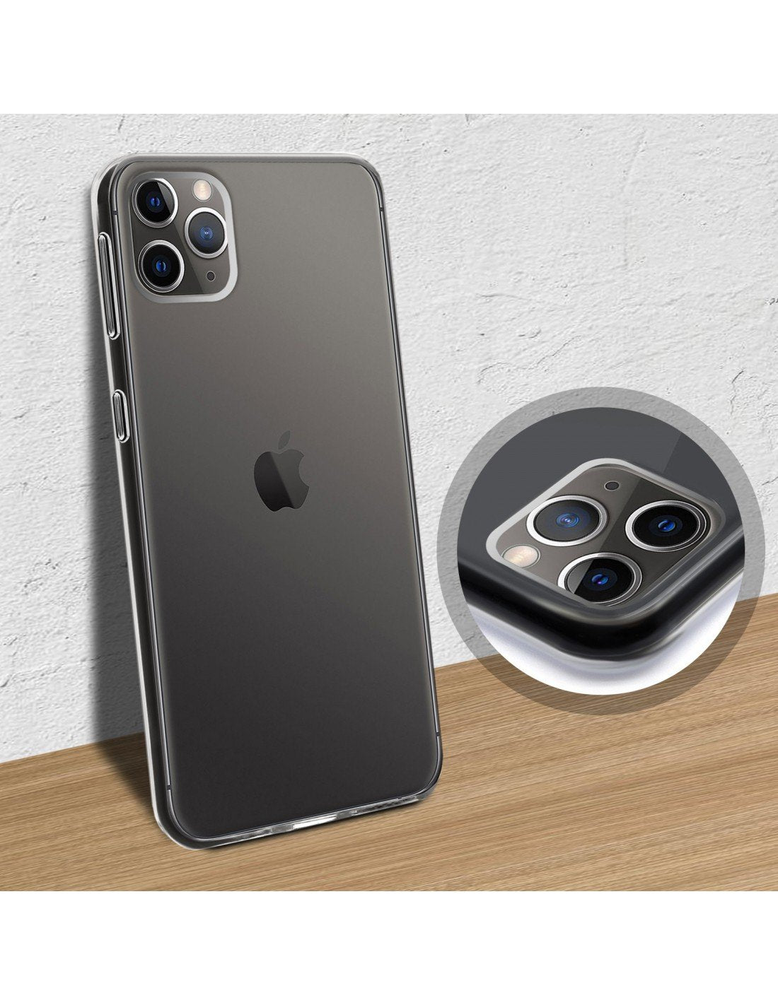 Akashi Funda Trasera Silicona Transparente Apple Iphone 11 Pro