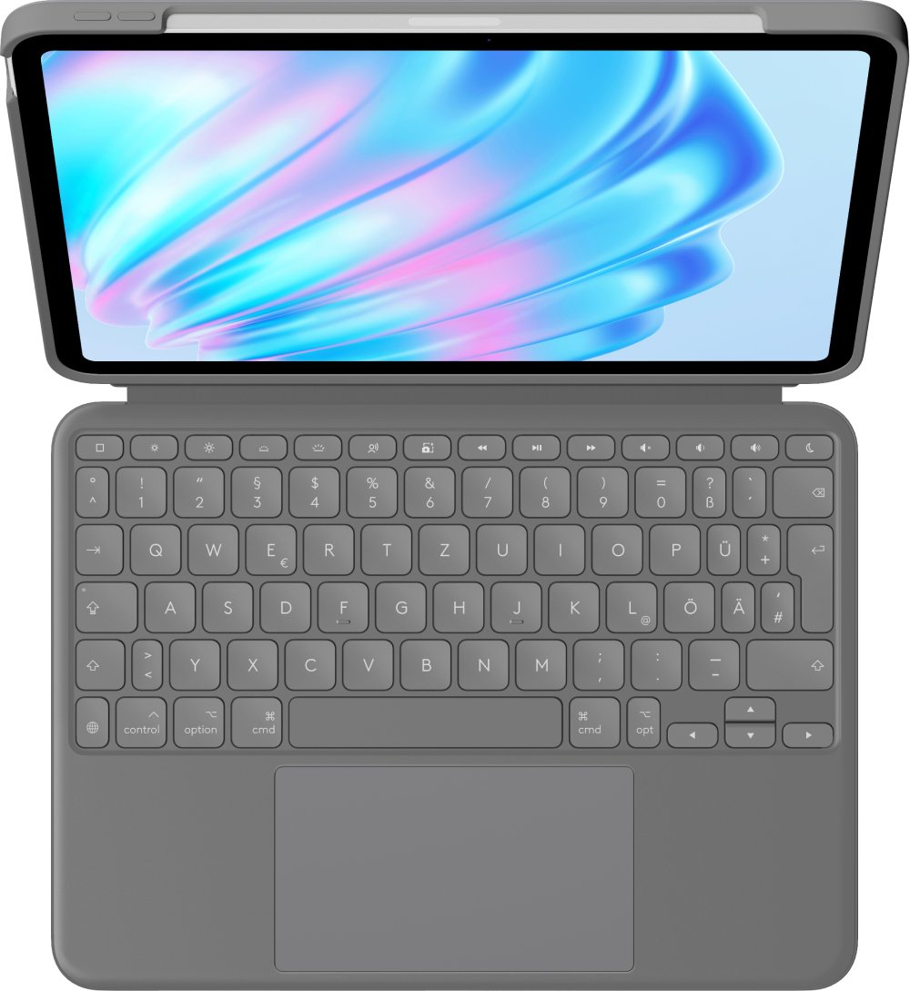 Logitech Combo Touch Ipad Air 11'' (2024) Grau Qwertz