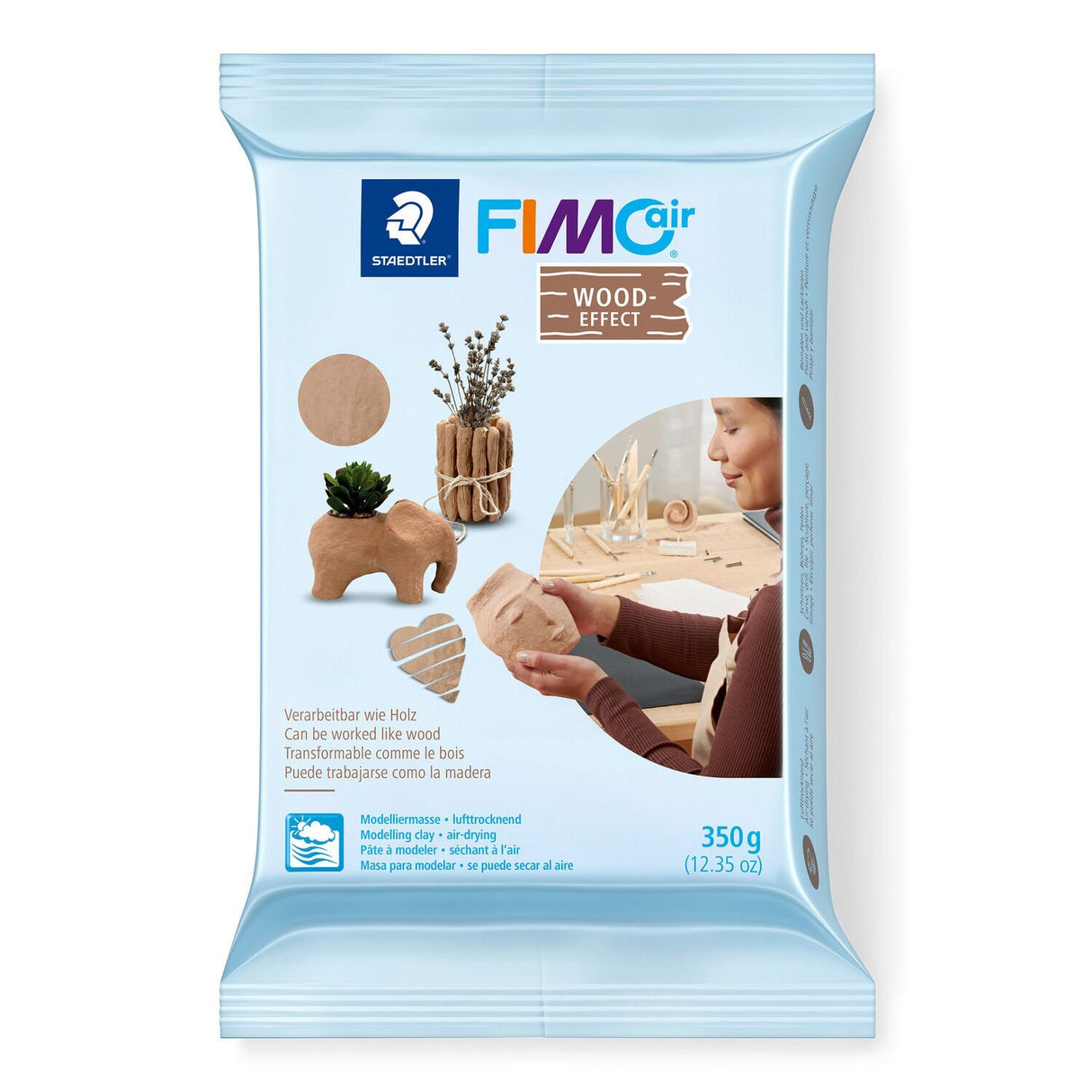 EAN 4007817089194 - Staedtler FIMOair Wood Effect Pasta de modelar 350 g Marrón 1 pieza(s) imagen 1