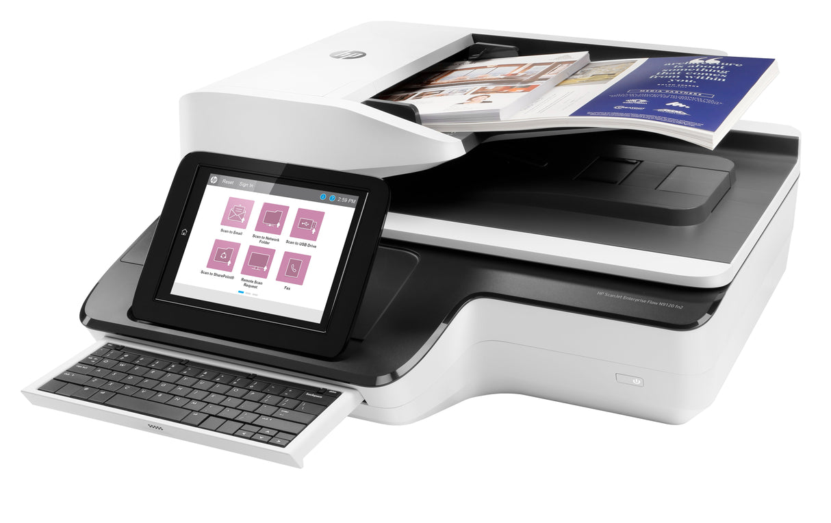 EAN 0190781818670 - HP ScanJet Enterprise Flow N9120 fn2 Escáner de cama plana 600 x 600 DPI A3 Negro, Blanco imagen 2